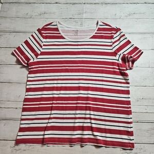 White Stag Red And White Striped Shirt Size XL
